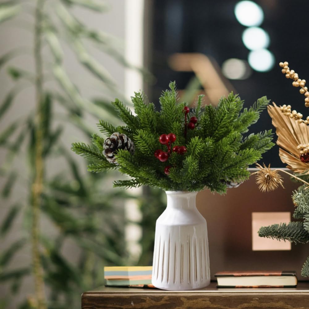 Artificial Hanging Plants - 20/50Pcs Artificial Plants Christmas Tree Home