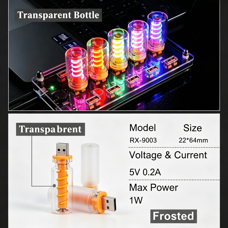 Home Decor Catalog - 5V USB LED Filament Glass Book