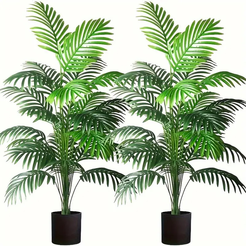 Artificial Hanging Plants - 24 Leaves Areca Palm Artificial Plants
