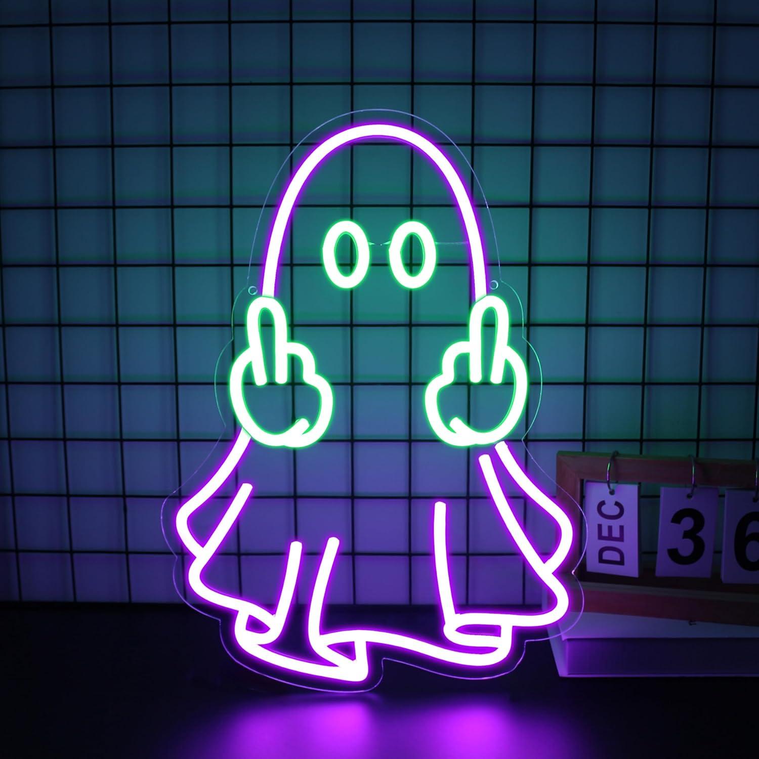 Home Decor Shop - Ghost Neon Sign USB Powered LED
