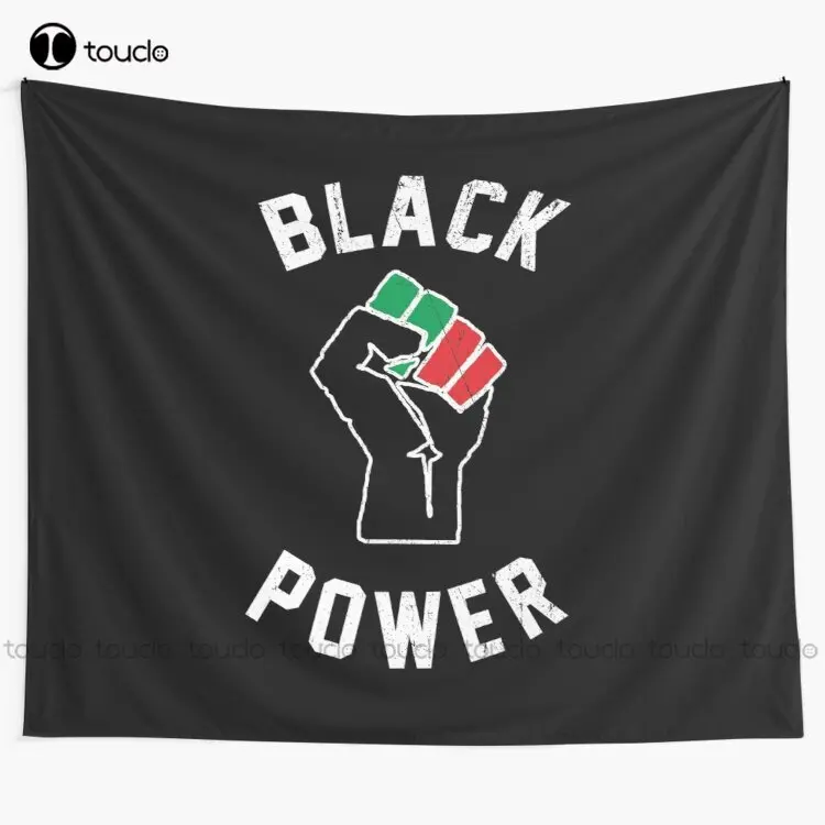 Home Decor Website - Black Power Fist Tapestry Tapestry Website