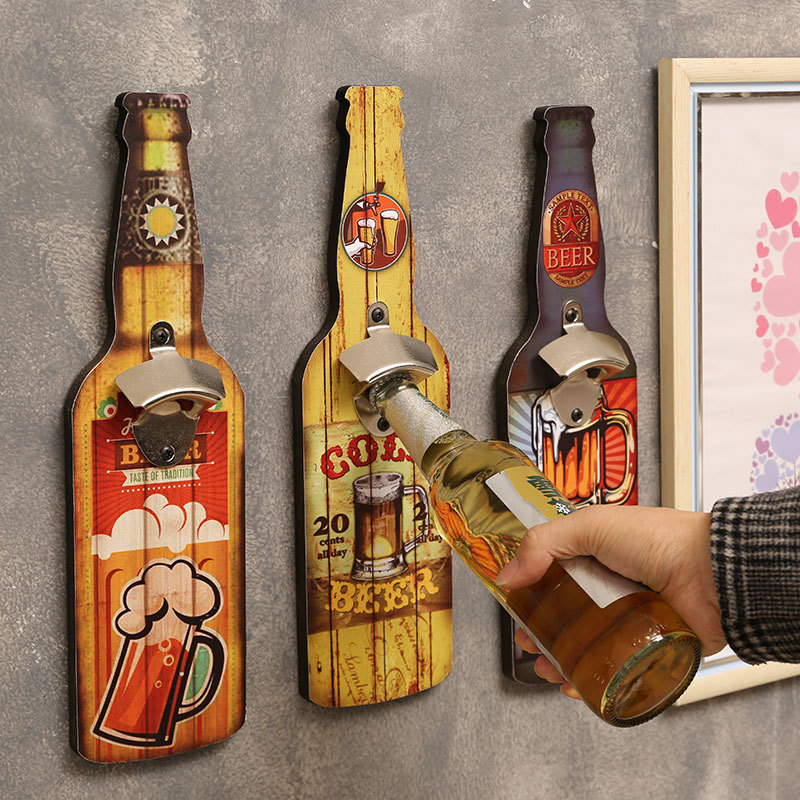Home Decor Shop - Creative Bottle Opener, Restaurant Wall Decoration,