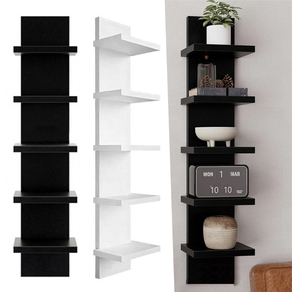 Home Decor Catalog - 5 Tier Wall-Mounted Bookshelf PVC Floating