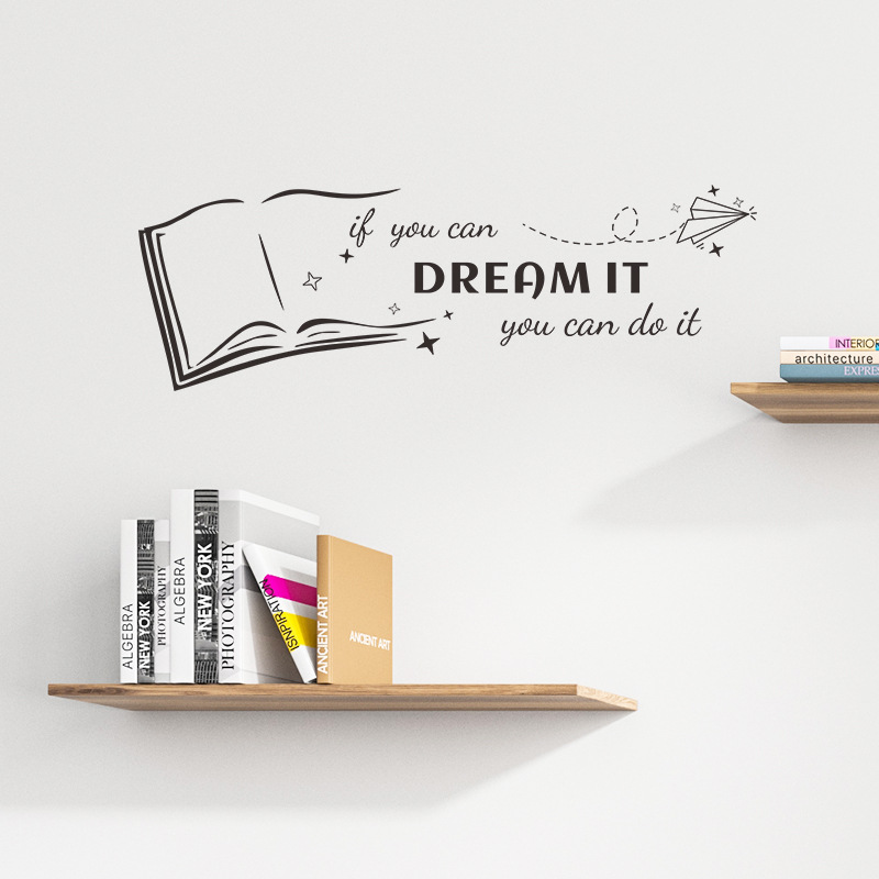 Home Decor Catalog - Creative Books English Proverbs Wall Sticker