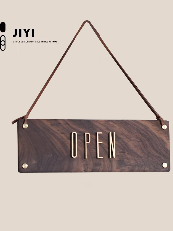 Home Decor Shop - Jiyi Retro Coffee Shop Double-Sided Black