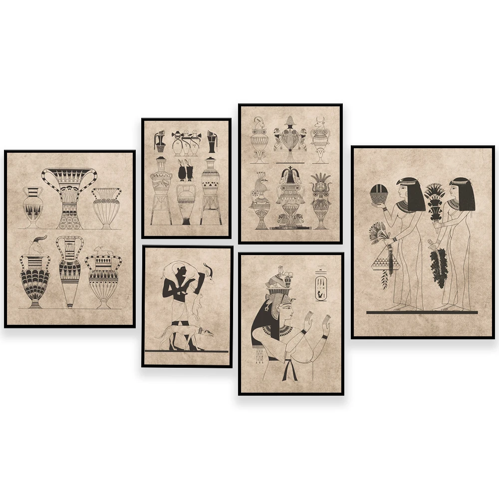 Vintage ancient egypt poster,  - Home Decor Egypt ulasan dan harga