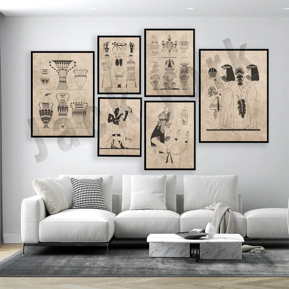 Vintage ancient egypt poster,  - Home Decor Egypt ulasan dan harga