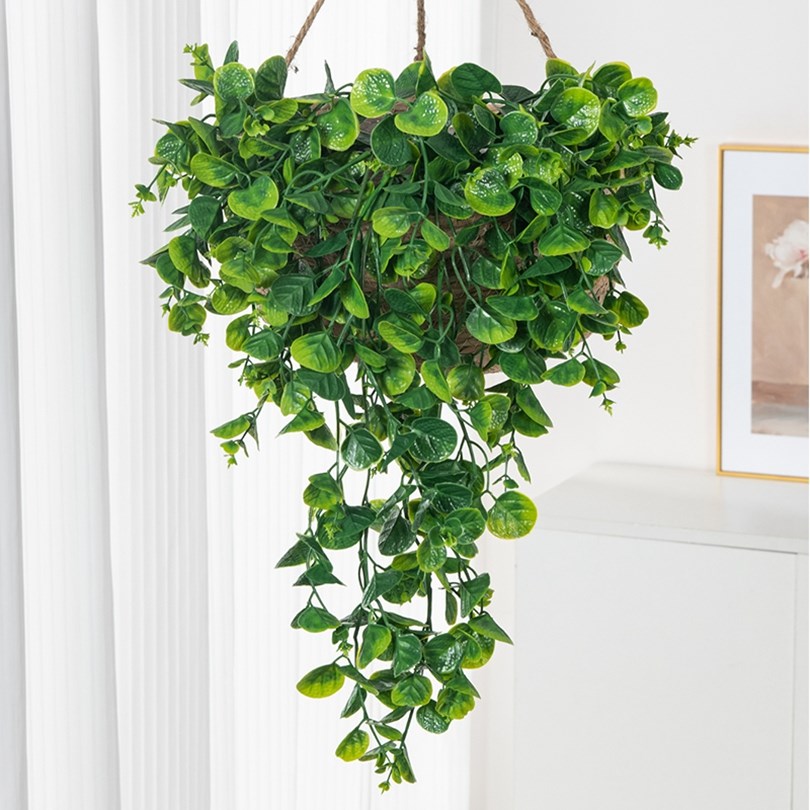 Eucalyptu Fern Rattan Artifici - Artificial Hanging Plants ulasan dan harga