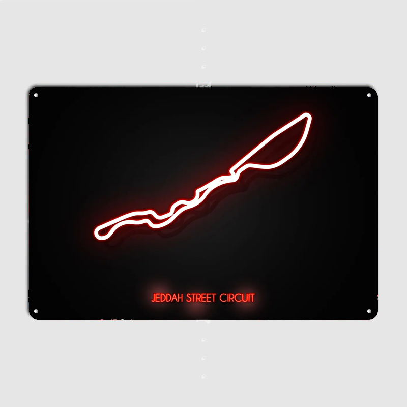 Jeddah Street Circuit Poster M - Home Decor Jeddah ulasan dan harga