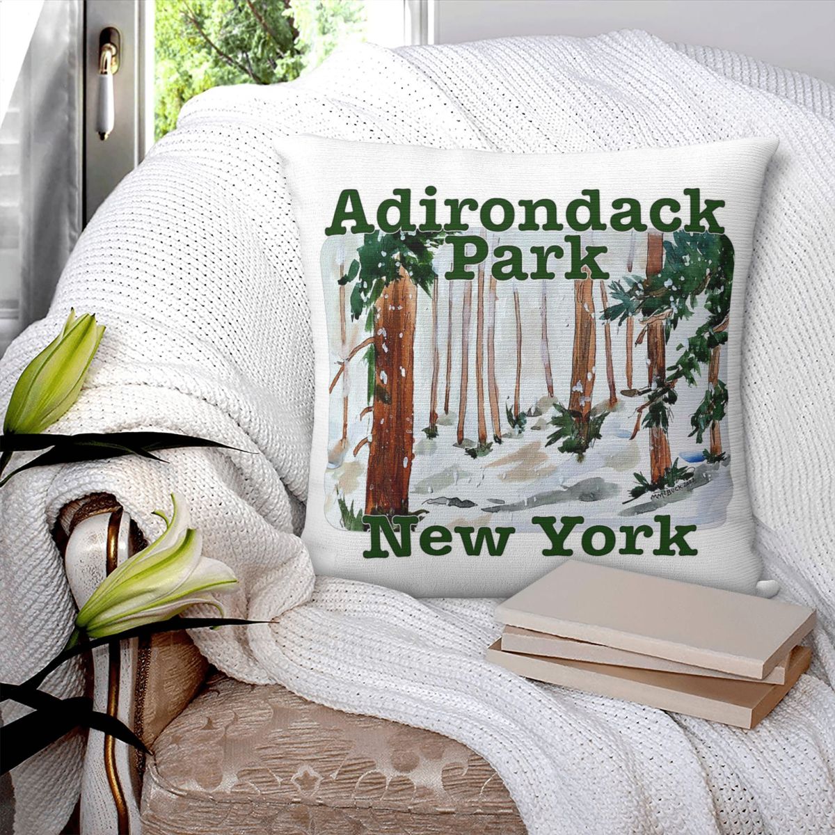 Adirondack Park New York Pillo - Home Decor New York ulasan dan harga