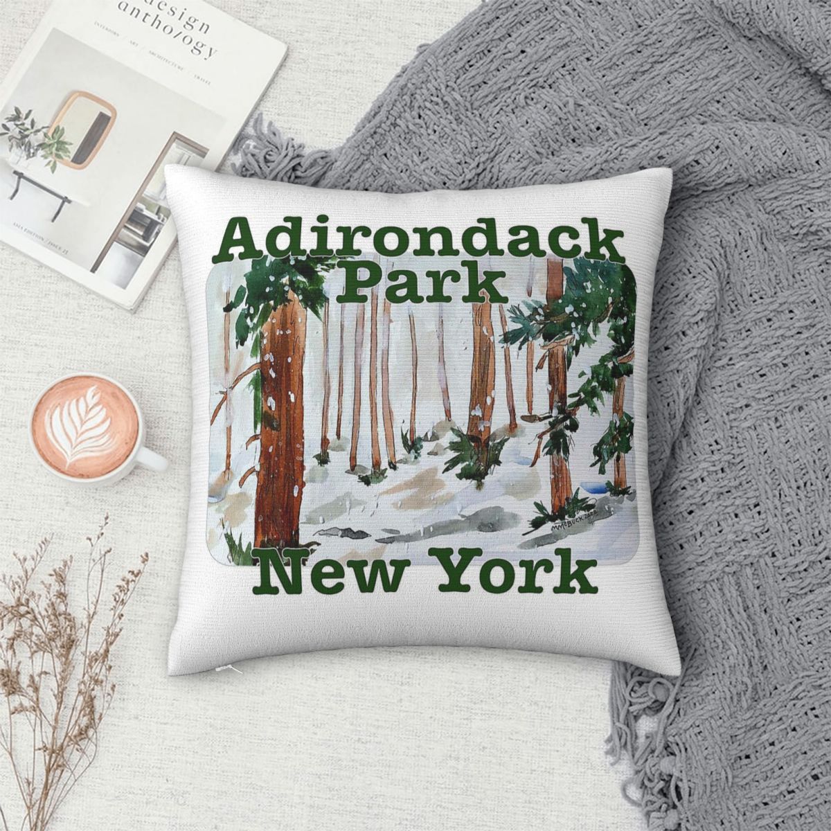 Adirondack Park New York Pillo - Home Decor New York ulasan dan harga