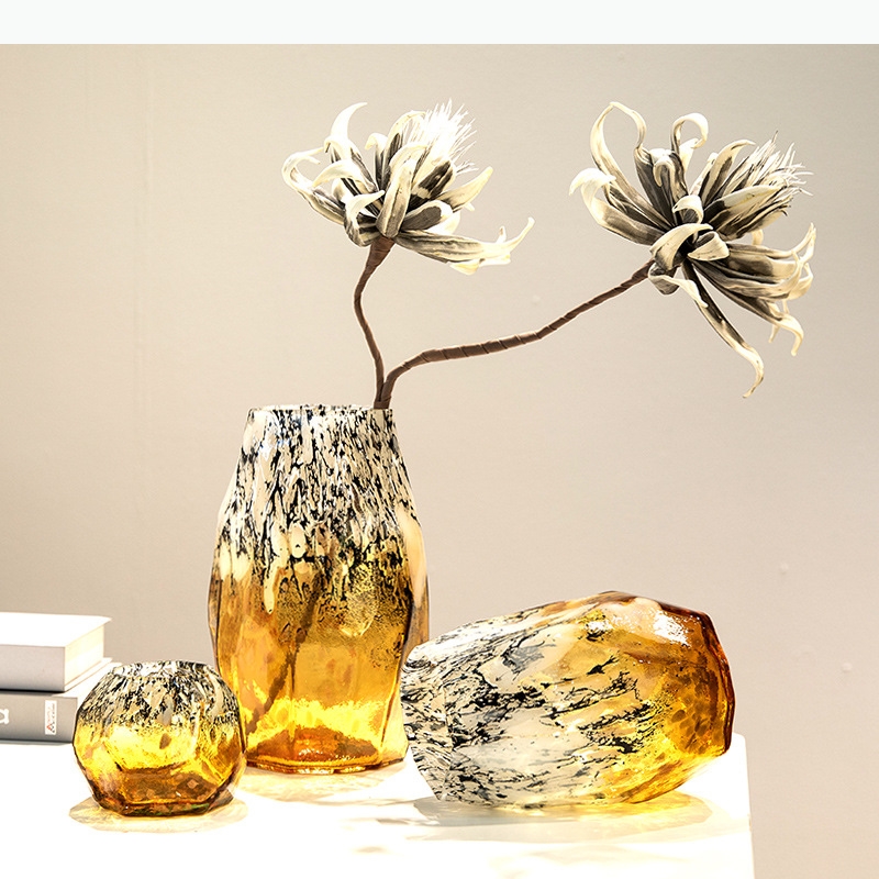 Glass Vase Irregular Gradients - Terrarium Glass Bottle ulasan dan harga