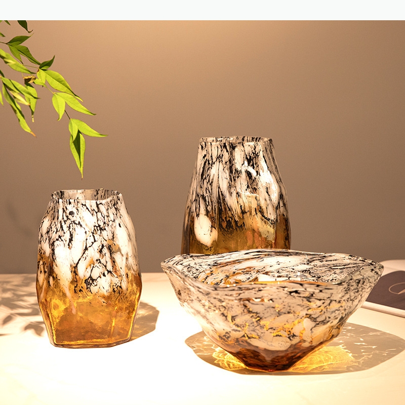 Glass Vase Irregular Gradients - Terrarium Glass Bottle ulasan dan harga