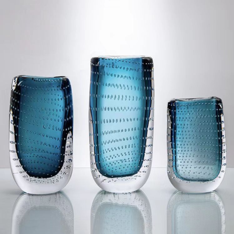 Glass Vase Blue Transparent Do - Terrarium Glass Bottle ulasan dan harga