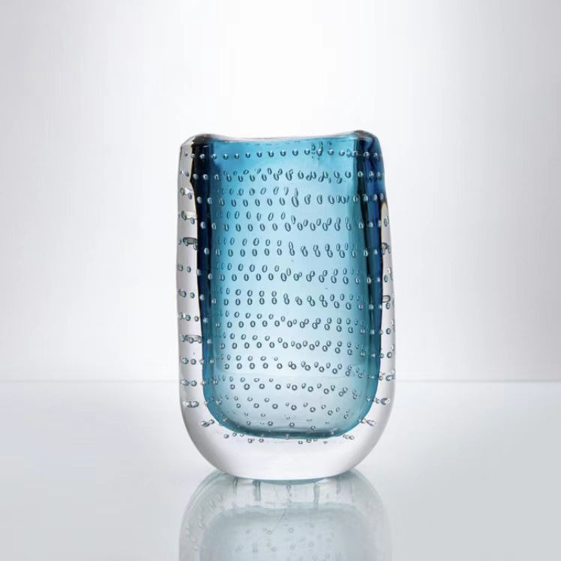 Glass Vase Blue Transparent Do - Terrarium Glass Bottle ulasan dan harga