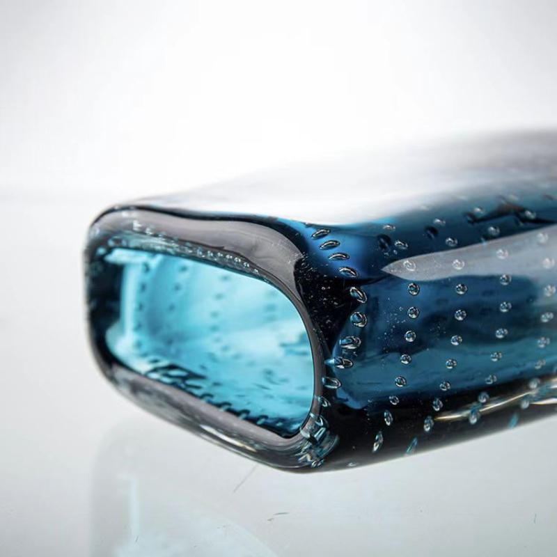 Glass Vase Blue Transparent Do - Terrarium Glass Bottle ulasan dan harga