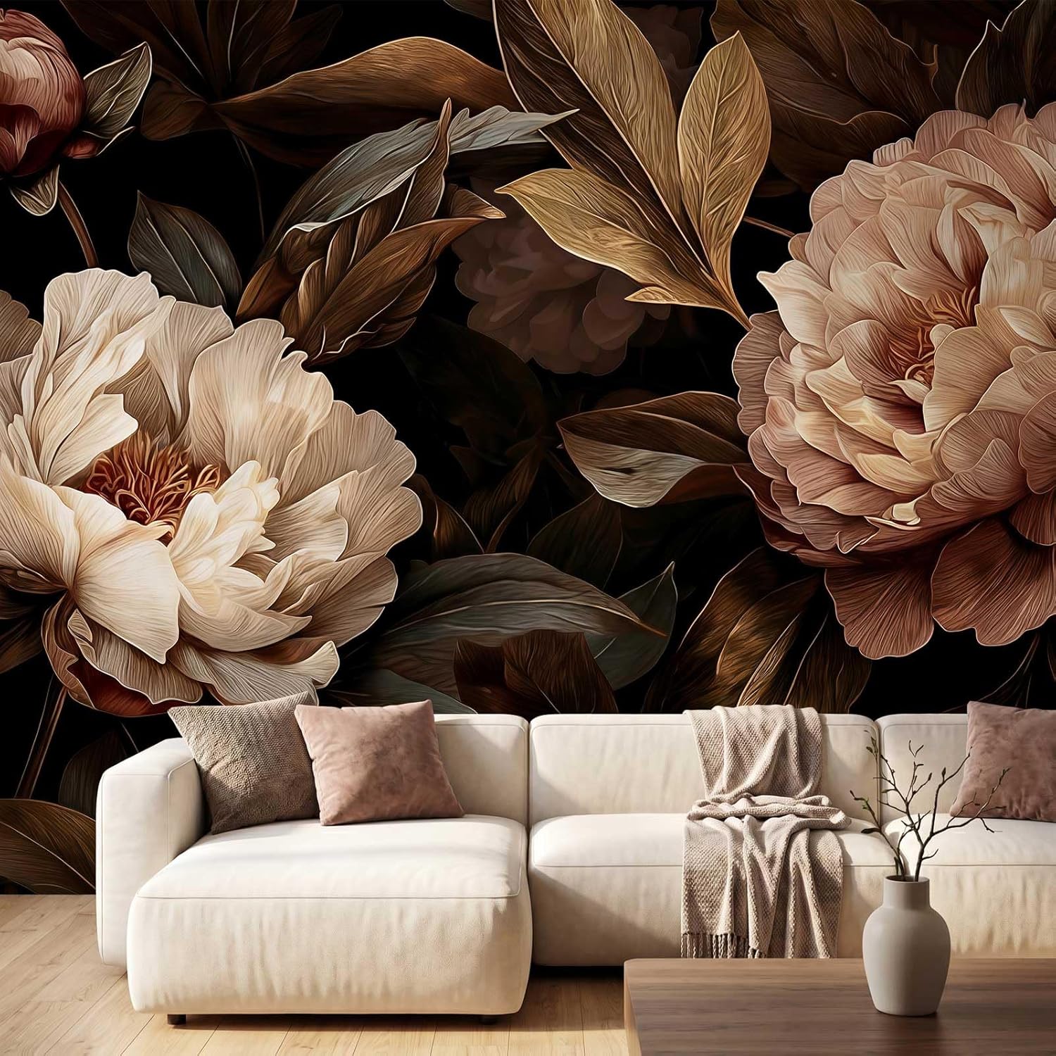 Elegant Peony Floral Tapestry  - Home Decor Under 100 ulasan dan harga