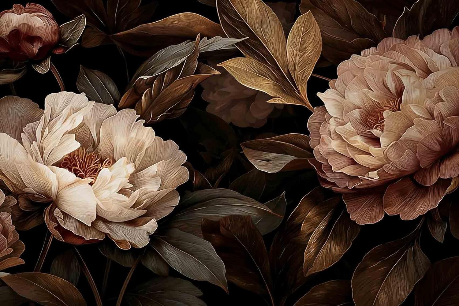 Elegant Peony Floral Tapestry  - Home Decor Under 100 ulasan dan harga