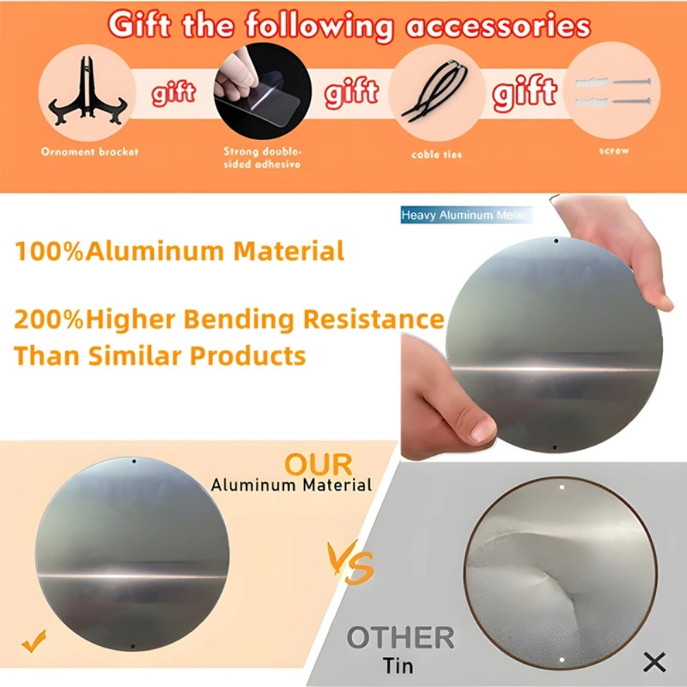Round Metal Aluminum Mark - Wa - Home Decor Shop ulasan dan harga