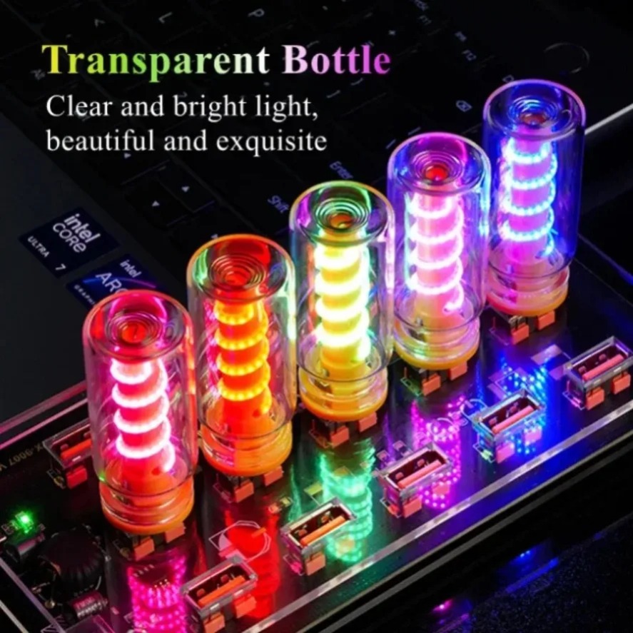 5V USB LED Filament Glass Book - Home Decor Catalog ulasan dan harga