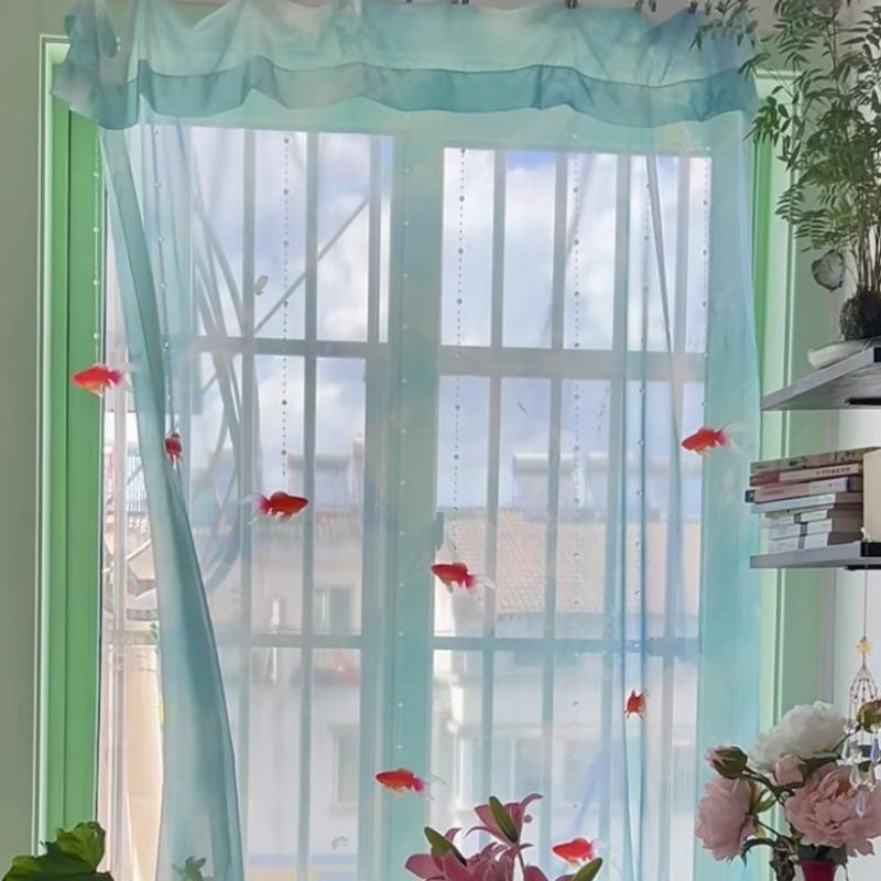 Light Blue Solid Sheer Voile W - Home Decor Under 100 ulasan dan harga