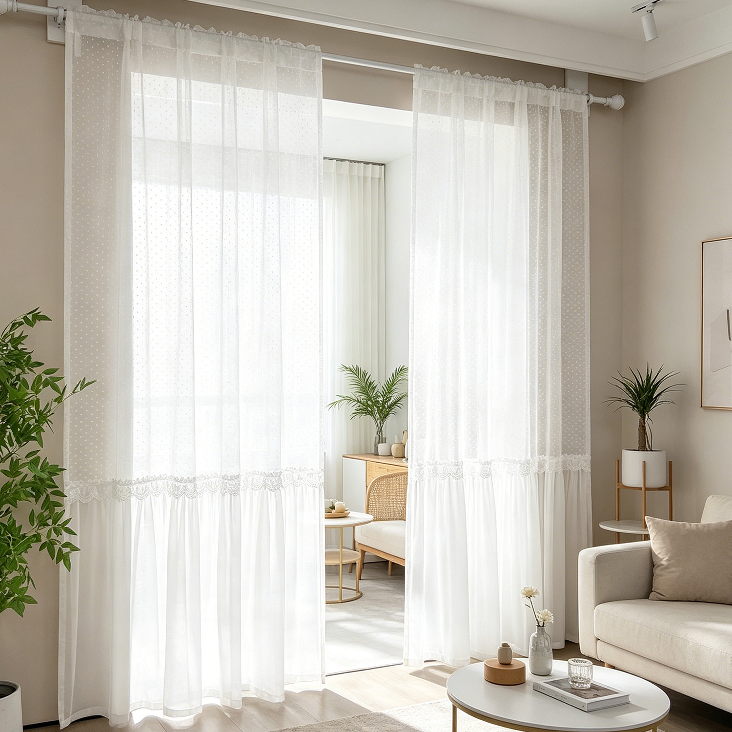 French Romantic Sheer Curtain  - Home Decor Under 100 ulasan dan harga