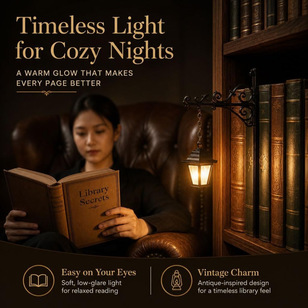 Mini Vintage Library Lantern B - Home Decor Catalog ulasan dan harga
