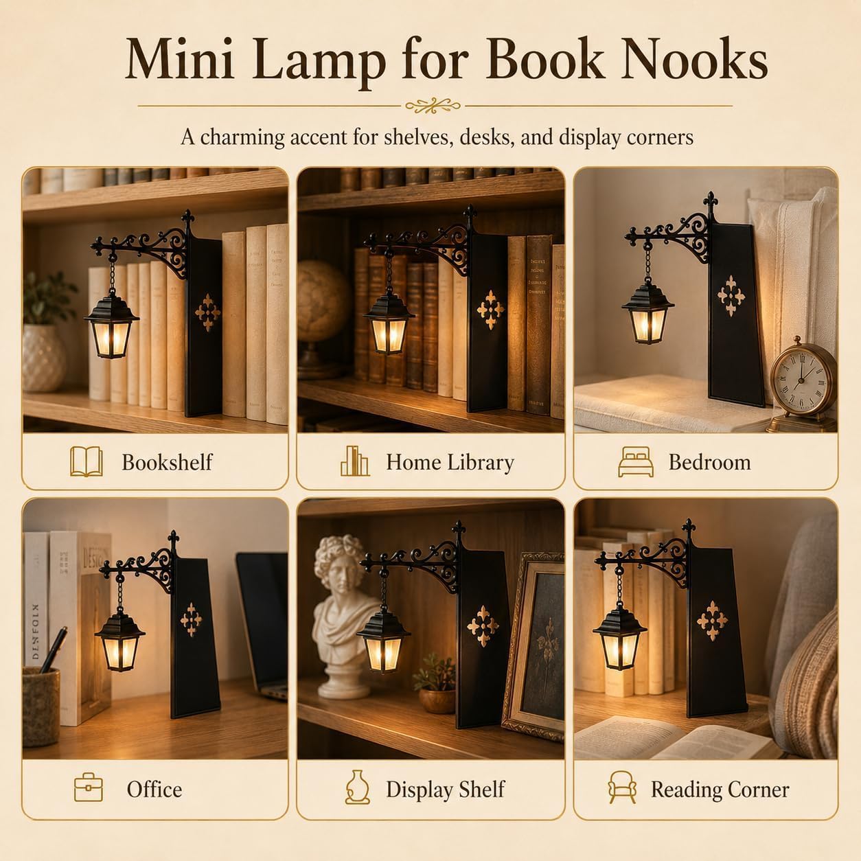 Mini Vintage Library Lantern B - Home Decor Catalog ulasan dan harga