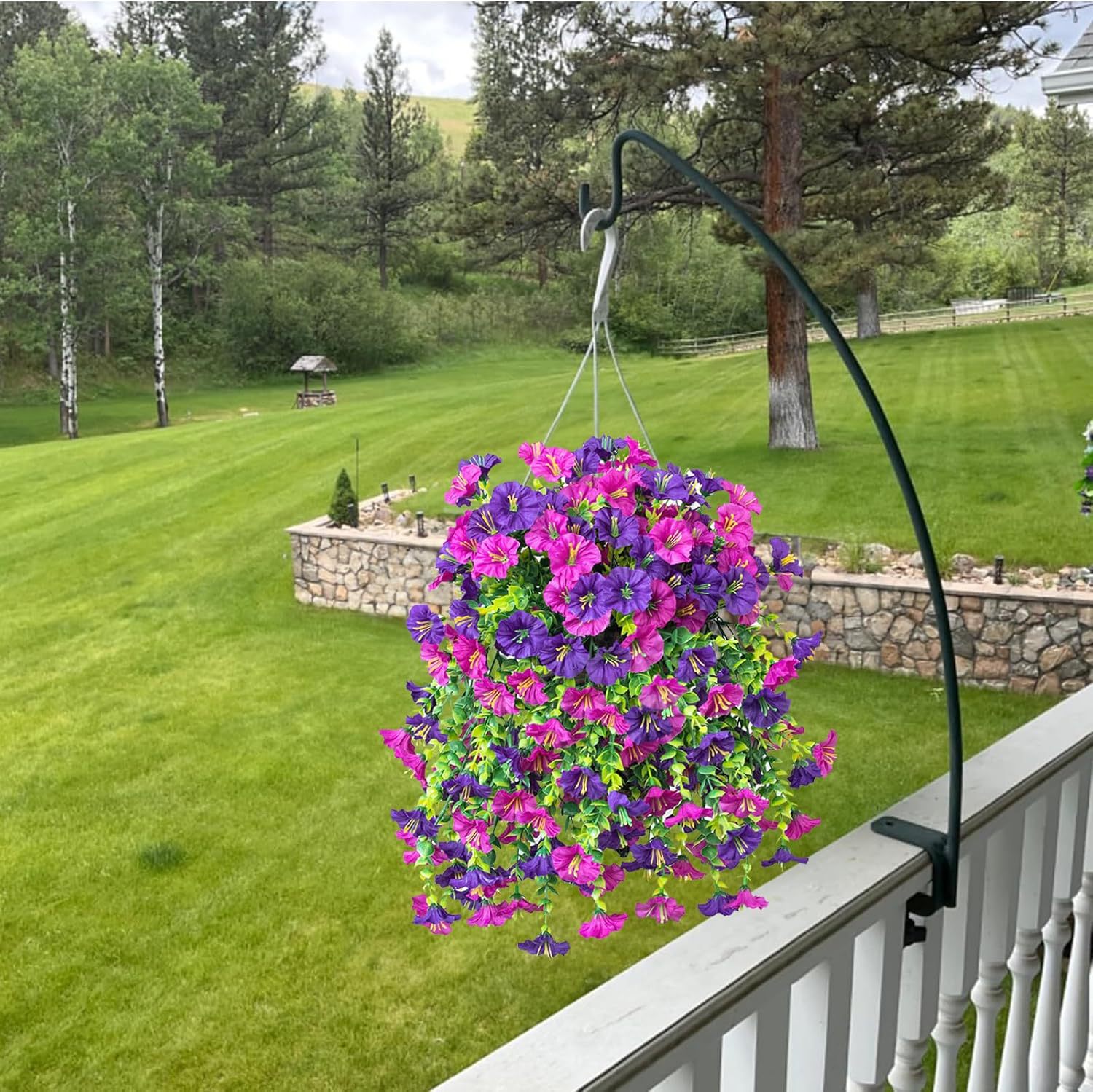 1pcs Artificial Morning Glory, - Artificial Hanging Plants ulasan dan harga