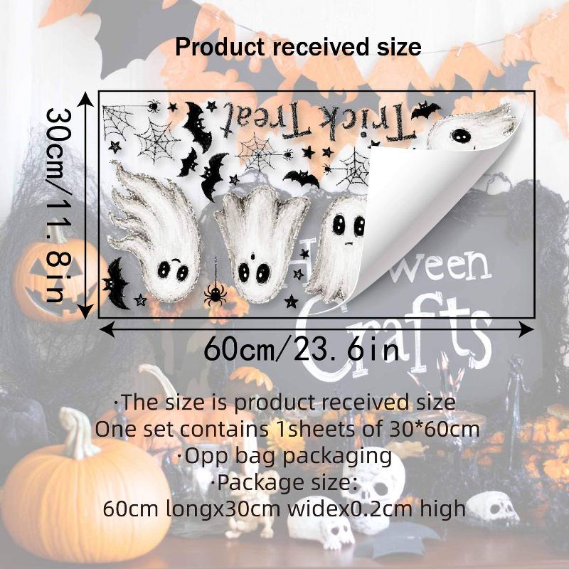Halloween Window Clings Cute G - Home Decor Shop ulasan dan harga
