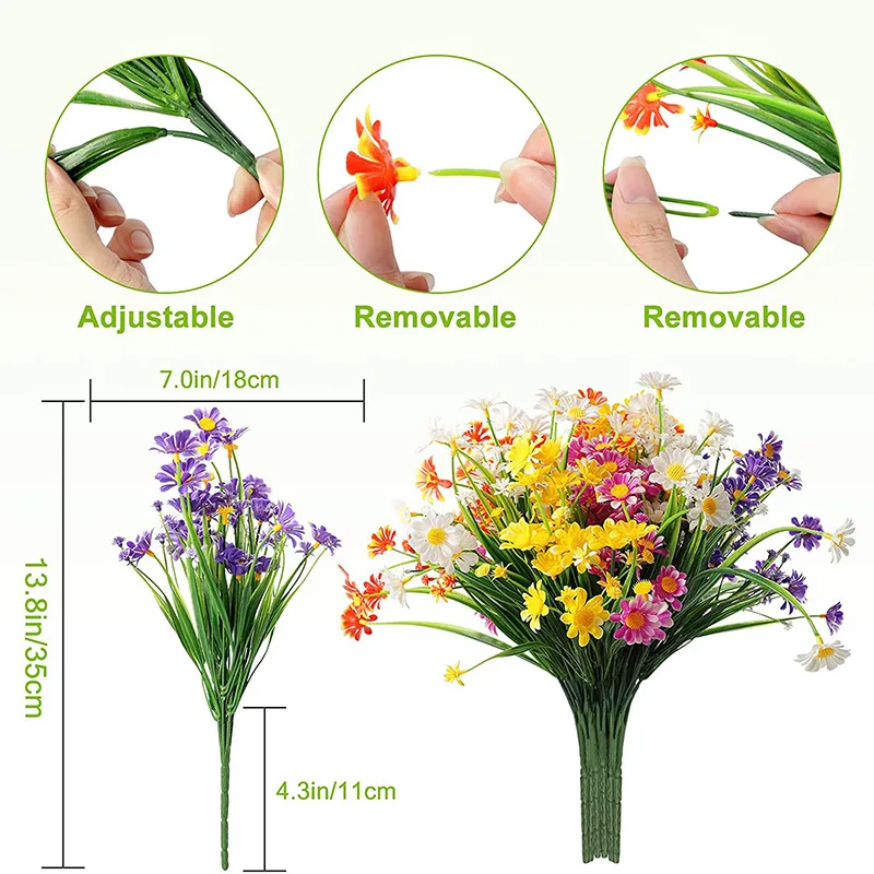 35cm Artificial Flower Daisy A - Home Decor Daisy ulasan dan harga