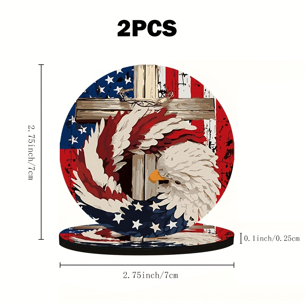 2-Pack USA Flag & Patriotic Bi - Home Decor Usa ulasan dan harga