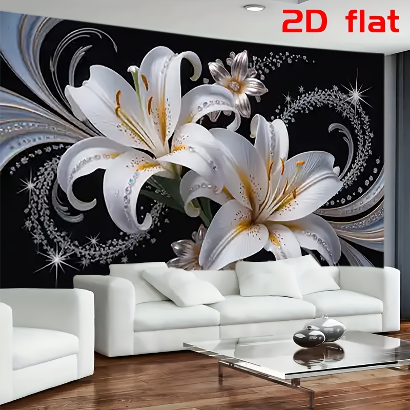 Luxurious White Lilies Floral  - Home Decor Under 100 ulasan dan harga
