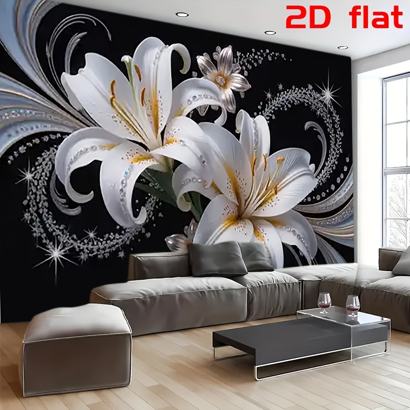 Luxurious White Lilies Floral  - Home Decor Under 100 ulasan dan harga