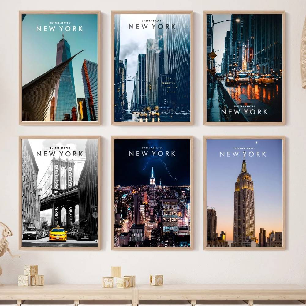 New York City Landscape Paper  - Home Decor New York ulasan dan harga