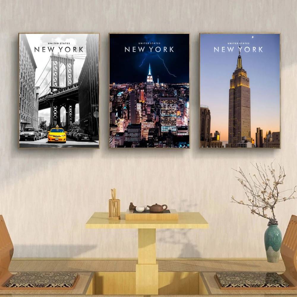 New York City Landscape Paper  - Home Decor New York ulasan dan harga