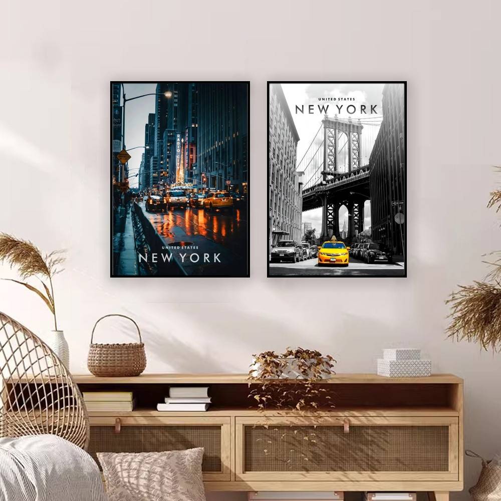 New York City Landscape Paper  - Home Decor New York ulasan dan harga