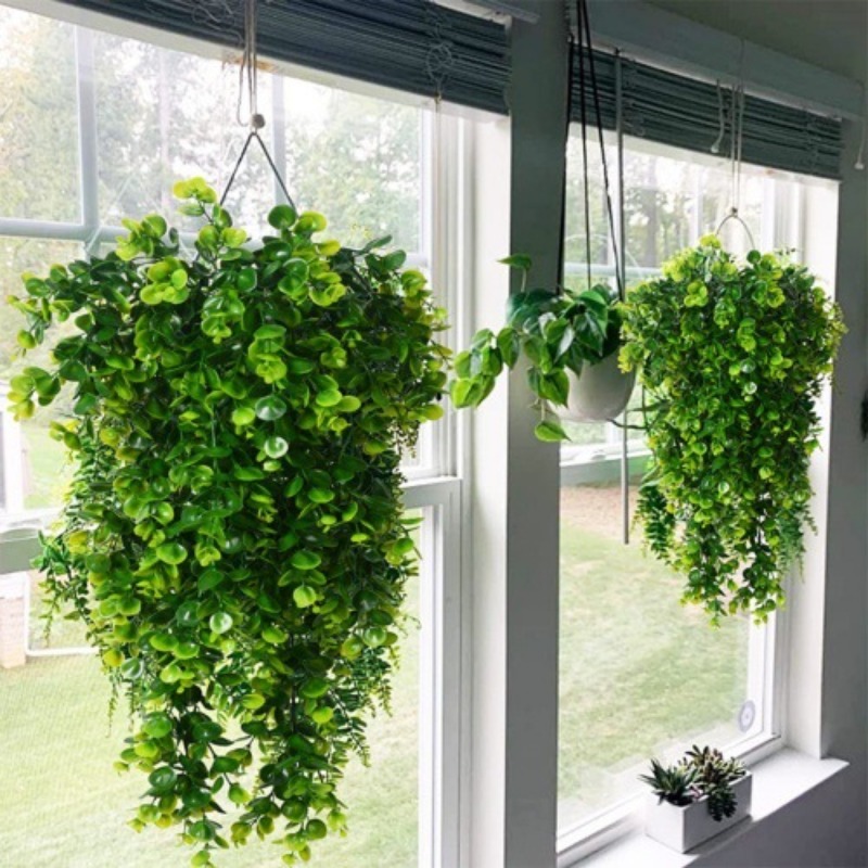 1/2pcs Artificial Hanging Plan - Artificial Hanging Plants ulasan dan harga