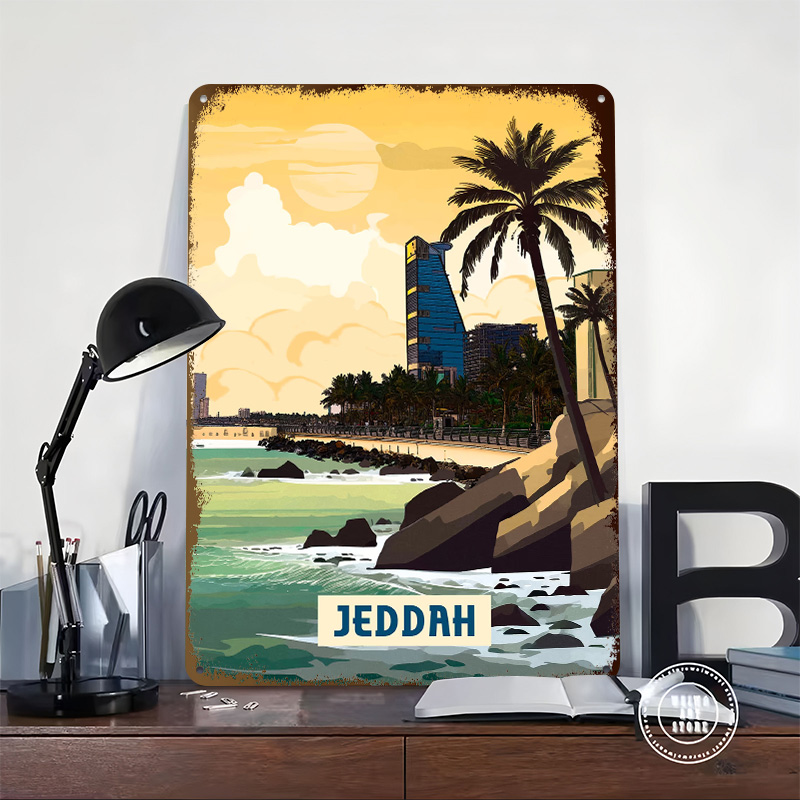 Jeddah Poster Customized Vinta - Home Decor Jeddah ulasan dan harga
