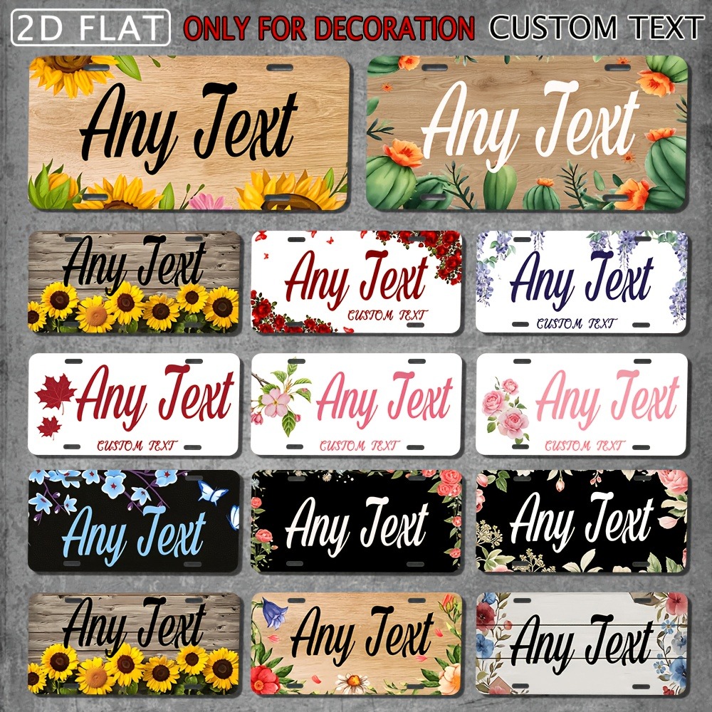 2D Flat 1pc Custom Plaque, Per - Home Decor Theme ulasan dan harga