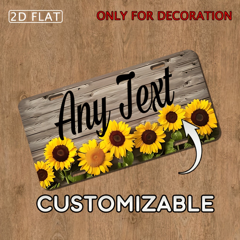 2D Flat 1pc Custom Plaque, Per - Home Decor Theme ulasan dan harga