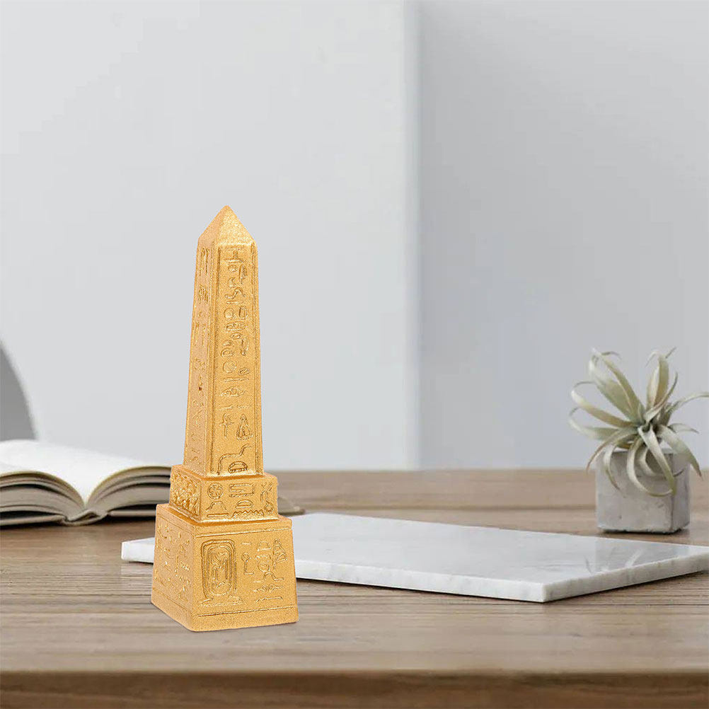 4Pcs Tall Obelisk Statue Resin - Home Decor Egypt ulasan dan harga