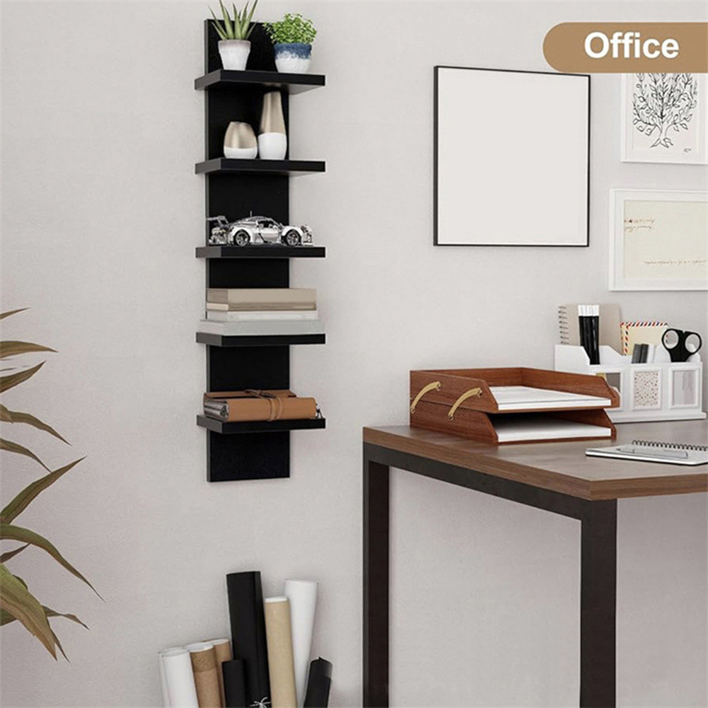 5 Tier Wall-Mounted Bookshelf  - Home Decor Catalog ulasan dan harga