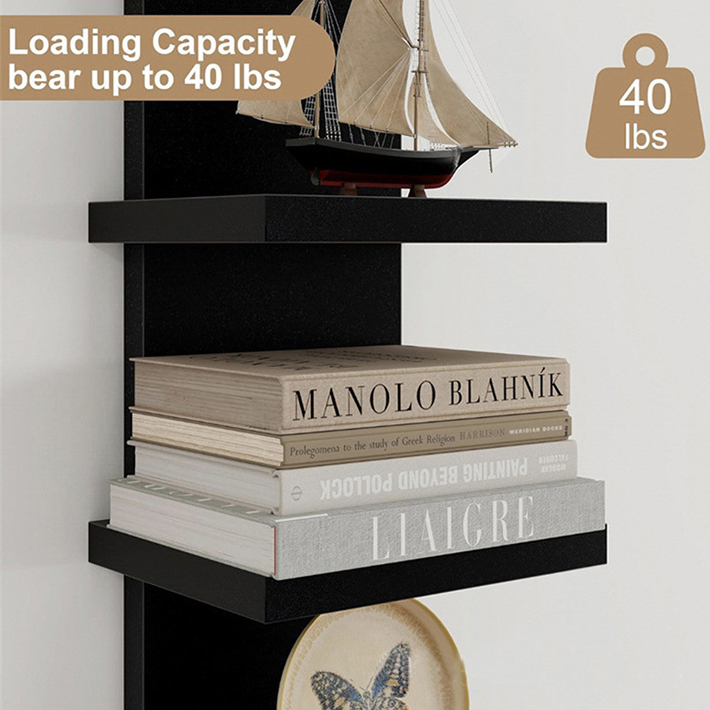 5 Tier Wall-Mounted Bookshelf  - Home Decor Catalog ulasan dan harga