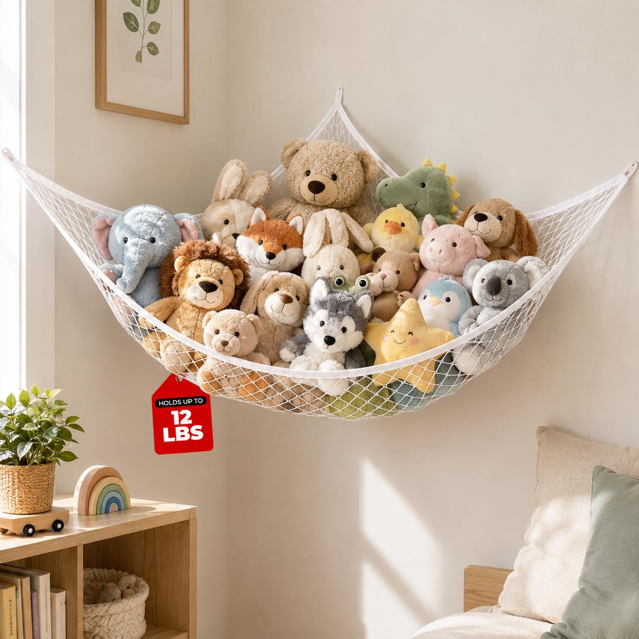 Mesh Toy Storage Hammock Hangi - Home Decor Rustic ulasan dan harga
