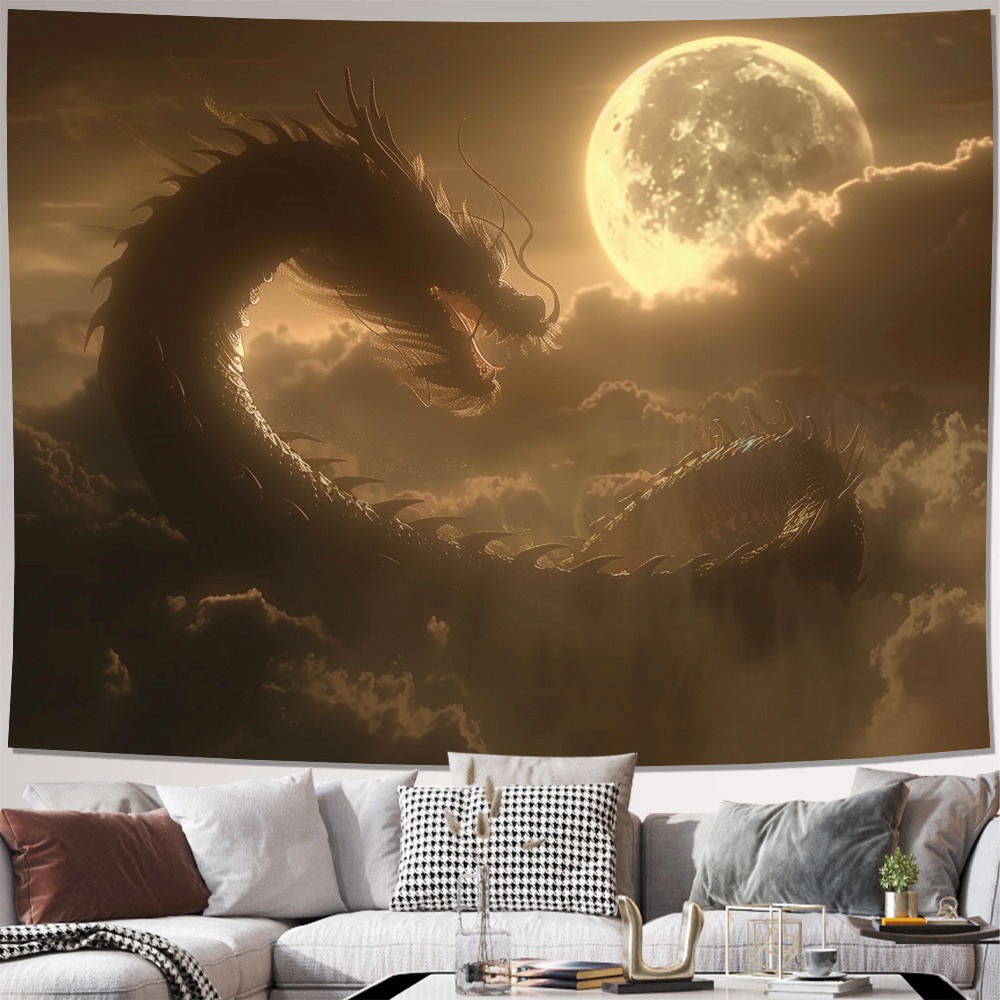 Mythical Dragon Under Full Moo - Home Decor Under 100 ulasan dan harga