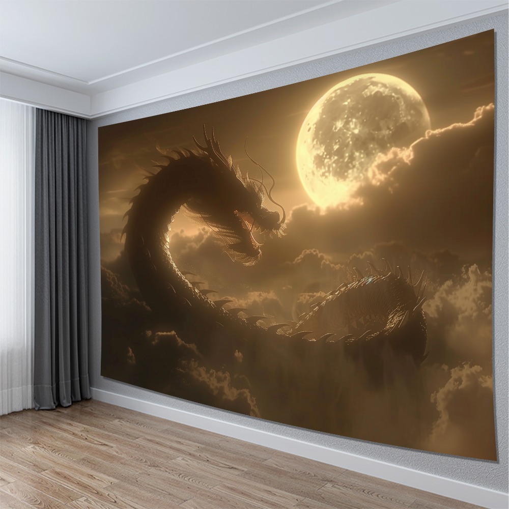 Mythical Dragon Under Full Moo - Home Decor Under 100 ulasan dan harga