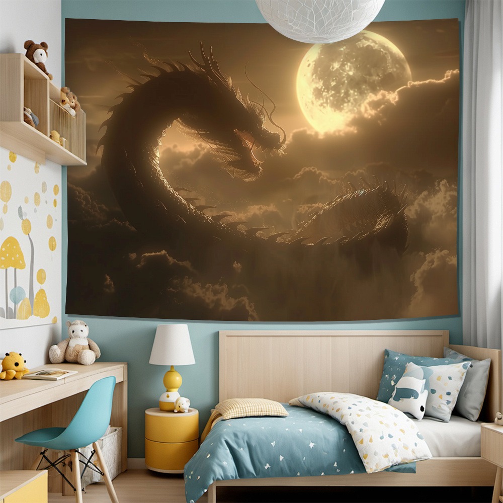 Mythical Dragon Under Full Moo - Home Decor Under 100 ulasan dan harga