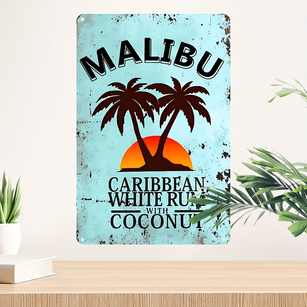 Vintage Malibu Coconut Rum Met - Home Decor Theme ulasan dan harga