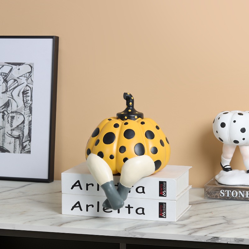 Abstract Polka Dot Pumpkin Dol - Abstract Sculpture Resin ulasan dan harga